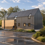 Projet d’habitation – Maison surélévée - projet à Lanildut dans le Finistère en Bretagne. Projet conceptualisé par l'Atelier Cédric Didat avec l’Atelier du Lac