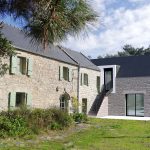 Extension d’une longère en pierre traidtionnelle - projet à Plouarzel dans le Finistère en Bretagne. Projet réalisé par l'Atelier Cédric Didat