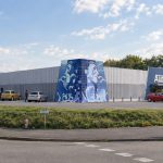 Extension des entrepôts et des bureaux du groupe AUBADE - projet à Gouesnou dans le Finistère en Bretagne. Projet réalisé par l'Atelier Cédric Didat