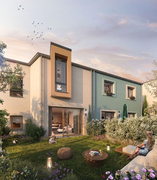 Créations de 14 maisons sur Brest en équipe avec deux autres architectes - projet à Brest dans le Finistère en Bretagne. Projet réalisé en partie par l'Atelier Cédric Didat ( 5 des 14 maisons)