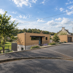 Création d’une maison neuve en U – habitation individuelle - projet à Saint-Martin-Des-Champs dans le Finistère en Bretagne. Projet réalisé par l'Atelier Cédric Didat