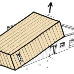 Maison penchée - projet à Plougonven dans le Finistère en Bretagne. Projet aux démarches environnementale réalisé par l'Atelier Cédric Didat - maison neuve, pouvant être passive.