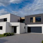 Création d’un extension en ossature bois au-dessus d’un garage - projet à Plouzané dans le Finistère en Bretagne. Projet réalisé par l'Atelier Cédric Didat