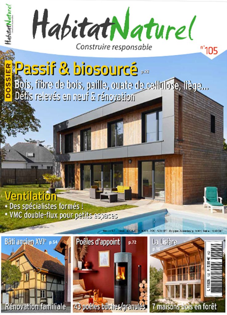 Publication dans laquelle apparait un projet de Cédric DIDAT - Architecte désormais à l'Atelier Cédric DIDAT au Relecq-Kerhuon Projet de la maison emmitouflée, maison passive durable