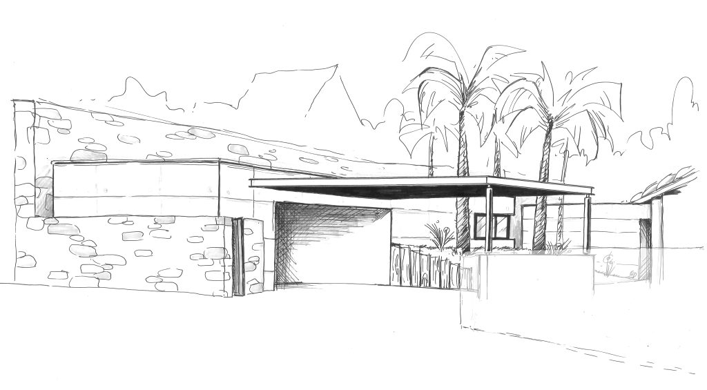 Création d'un garage - projet à Brest dans le Finistère en Bretagne. Projet réalisé par l'Atelier Cédric Didat - garage réalisé dans le cadre SOS ARCHI (demande urgente)