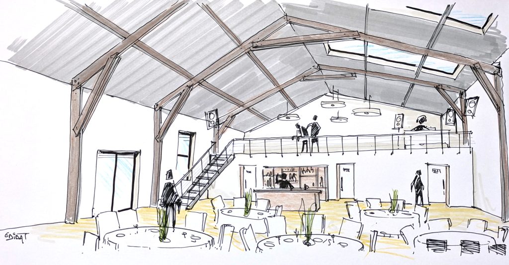 Réhabilitation d’une ancienne longère en un gîte - projet à Kerlouan dans le Finistère en Bretagne. Projet réalisé par l'Atelier Cédric Didat