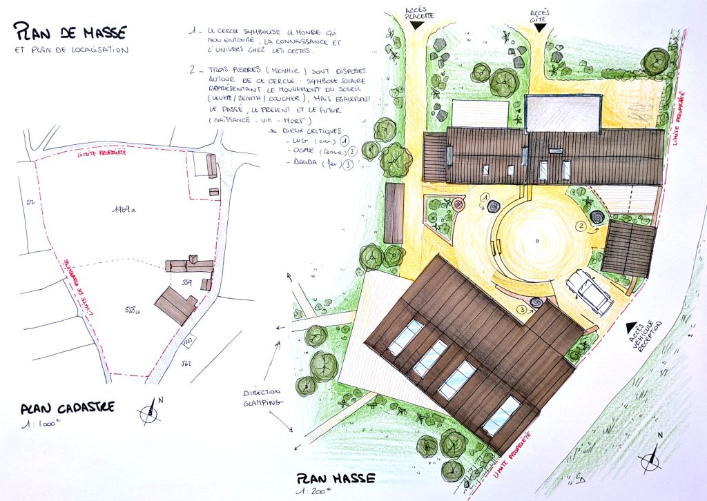 Réhabilitation d’une ancienne longère en un gîte - projet à Kerlouan dans le Finistère en Bretagne. Projet réalisé par l'Atelier Cédric Didat