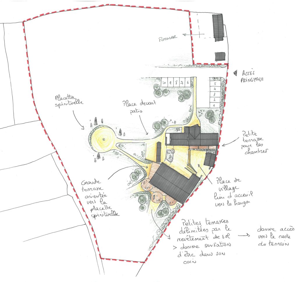 Réhabilitation d’une ancienne longère en un gîte - projet à Kerlouan dans le Finistère en Bretagne. Projet réalisé par l'Atelier Cédric Didat