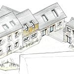 Réhabilitation d’une ancienne longère en un gîte - projet à Kerlouan dans le Finistère en Bretagne. Projet réalisé par l'Atelier Cédric Didat