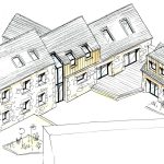 Réhabilitation d’une ancienne longère en un gîte - projet à Kerlouan dans le Finistère en Bretagne. Projet réalisé par l'Atelier Cédric Didat
