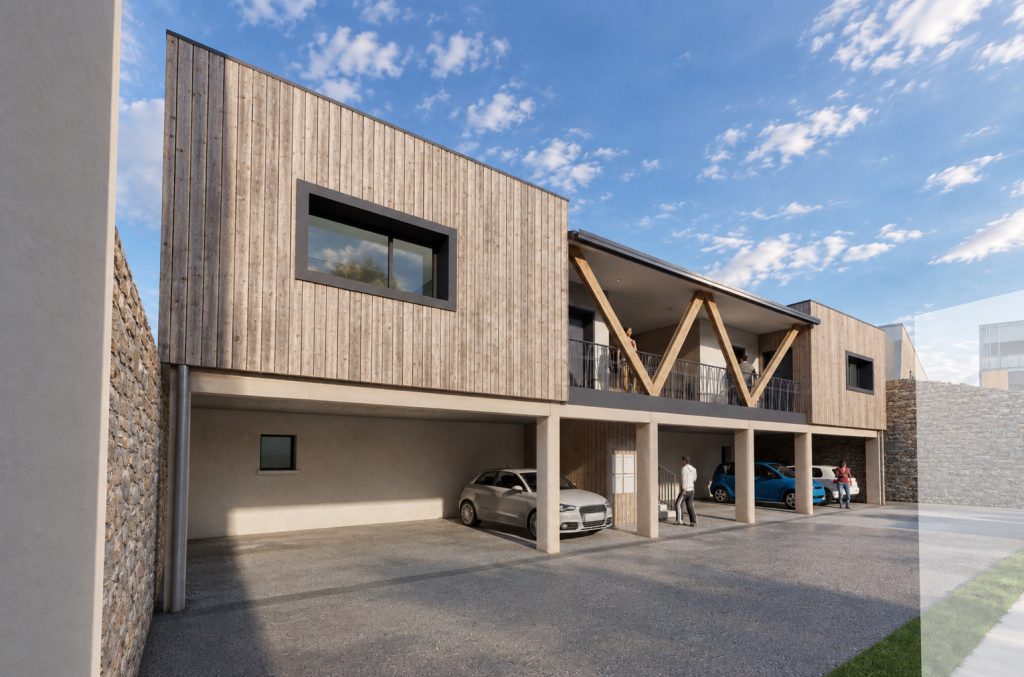 Création d’un logement collectif neuf comprenant 6 appartements T1 - projet à Brest dans le Finistère en Bretagne. Projet réalisé par l'Atelier Cédric Didat – 6 logements T1